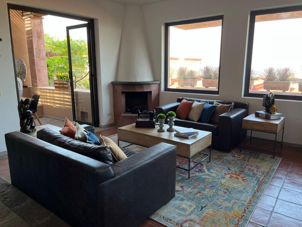 Cousy Condo San Rafael, 3 Blocks From The Parish, Pool, Bbq And Terrace 圣米格尔－德阿连德 外观 照片